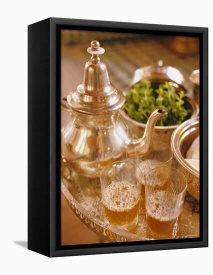 Mint Tea, Marrakech, Morocco, North Africa-Lee Frost-Framed Stretched Canvas