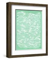 Mint Waves-Cat Coquillette-Framed Art Print