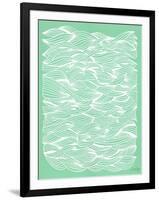 Mint Waves-Cat Coquillette-Framed Art Print