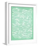 Mint Waves-Cat Coquillette-Framed Art Print