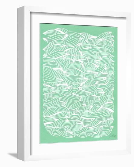 Mint Waves-Cat Coquillette-Framed Art Print