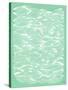 Mint Waves-Cat Coquillette-Stretched Canvas