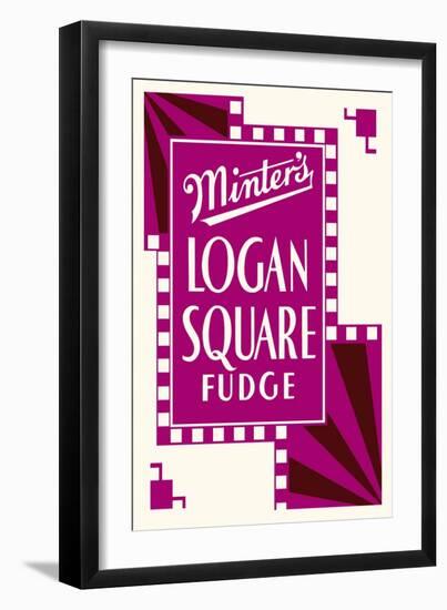 Minter's Logan Square Fudge-null-Framed Art Print