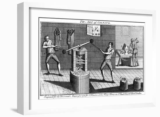 Minting Coins, 1750-null-Framed Giclee Print