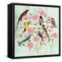 Minty Chinoiserie I-Melissa Wang-Framed Stretched Canvas