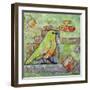 Minty Green Bird Print of a Painting-Blenda Tyvoll-Framed Art Print