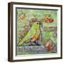 Minty Green Bird-Blenda Tyvoll-Framed Giclee Print