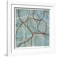 Minty Pebble-Maria Lobo-Framed Giclee Print