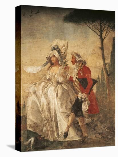 Minuet in Villa-Giandomenico Tiepolo-Stretched Canvas