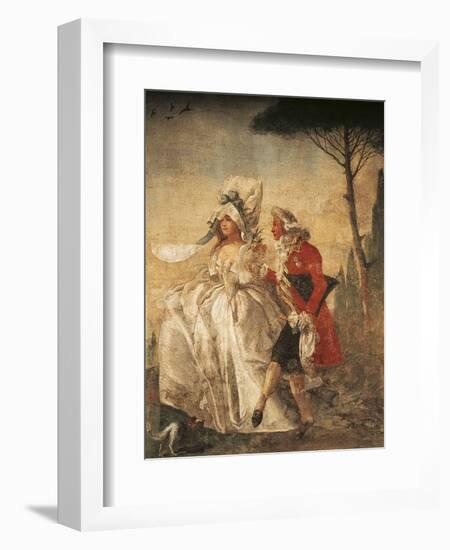 Minuet in Villa-Giandomenico Tiepolo-Framed Giclee Print