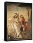 Minuet in Villa-Giandomenico Tiepolo-Framed Stretched Canvas