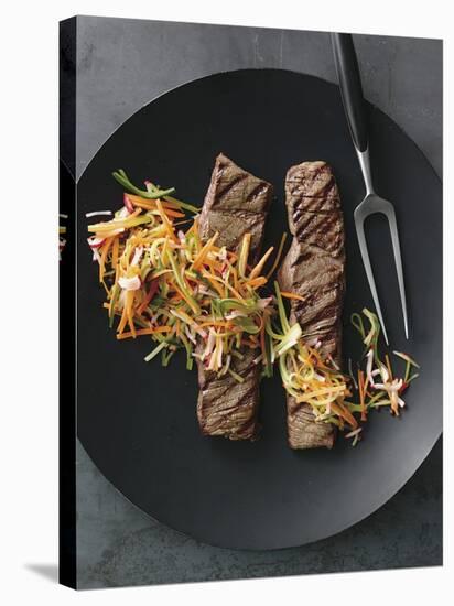 Minute Filets with Pickled Vegetables - Conde Nast Collection-null-Stretched Canvas