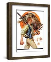 "Minute Man,"June 29, 1929-Joseph Christian Leyendecker-Framed Giclee Print