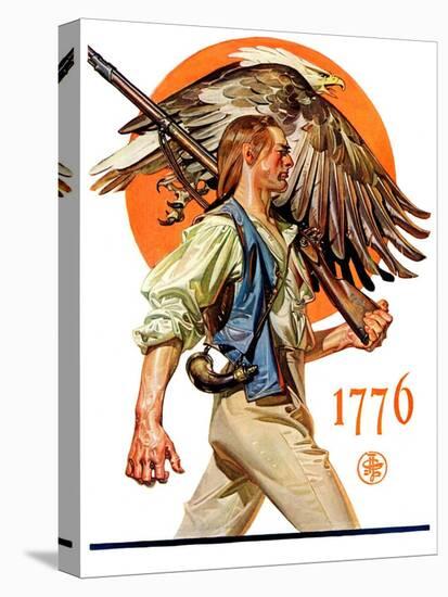 "Minute Man,"June 29, 1929-Joseph Christian Leyendecker-Stretched Canvas