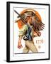 "Minute Man,"June 29, 1929-Joseph Christian Leyendecker-Framed Giclee Print