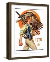 "Minute Man,"June 29, 1929-Joseph Christian Leyendecker-Framed Giclee Print