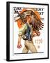 "Minute Man," Saturday Evening Post Cover, June 29, 1929-Joseph Christian Leyendecker-Framed Giclee Print