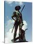 Minute Man Statue, Old North Bridge, 1874-Daniel Chester French-Stretched Canvas