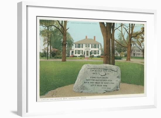 Minute Men Monument, Lexington-null-Framed Art Print