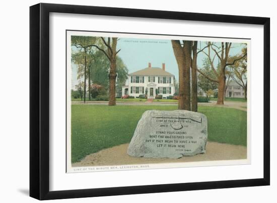 Minute Men Monument, Lexington-null-Framed Art Print