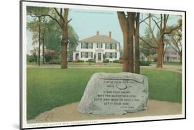 Minute Men Monument, Lexington-null-Mounted Art Print