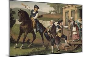 Minute Men of the Revolution-Currier & Ives-Mounted Giclee Print