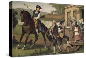 Minute Men of the Revolution-Currier & Ives-Stretched Canvas