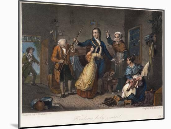 Minuteman: Family, 1776-T.h. Matteson-Mounted Giclee Print