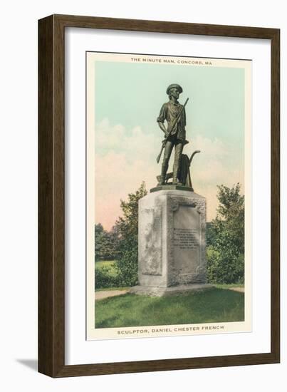 Minuteman Statue, Concord, Massachusetts-null-Framed Art Print