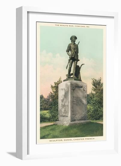 Minuteman Statue, Concord, Massachusetts-null-Framed Art Print