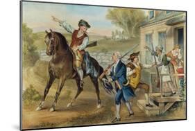 Minutemen, 1776-Currier & Ives-Mounted Giclee Print