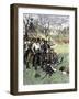 Minutemen at Lexington Green, April 1775-null-Framed Giclee Print