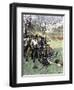 Minutemen at Lexington Green, April 1775-null-Framed Giclee Print