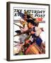 "Minutemen," Saturday Evening Post Cover, June 13, 1936-Maurice Bower-Framed Giclee Print