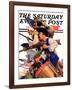 "Minutemen," Saturday Evening Post Cover, June 13, 1936-Maurice Bower-Framed Giclee Print