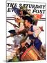 "Minutemen," Saturday Evening Post Cover, June 13, 1936-Maurice Bower-Mounted Giclee Print