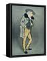 Miquette et Sa Mere-Daniel de Loscques-Framed Stretched Canvas