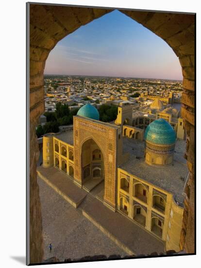 Mir-I-Arab Madrassah from Kalon minaret, Bukhara, Uzbekistan-Michele Falzone-Mounted Photographic Print