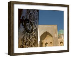 Mir-I-Arab Medressa, UNESCO World Heritage Site, Bukhara, Uzbekistan, Central Asia-Michael Runkel-Framed Photographic Print