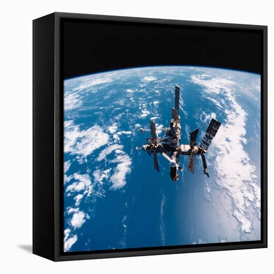 Mir Space Station-null-Framed Stretched Canvas