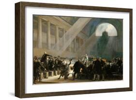 Mirabeau Answering Dreux-Brézé, at the National Assembly Meeting, June 23, 1789-Alexandre-Évariste Fragonard-Framed Giclee Print