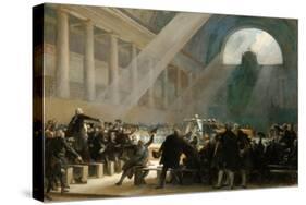 Mirabeau Answering Dreux-Brézé, at the National Assembly Meeting, June 23, 1789-Alexandre-Évariste Fragonard-Stretched Canvas