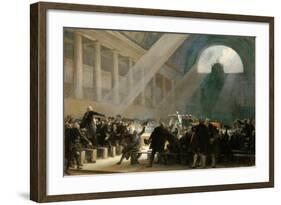 Mirabeau Answering Dreux-Brézé, at the National Assembly Meeting, June 23, 1789-Alexandre-Évariste Fragonard-Framed Giclee Print