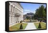 Mirabell Garden and Hohensalzberg Fortress-Markus Lange-Framed Stretched Canvas