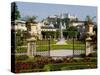 Mirabell Gardens and Schloss Hohensalzburg, Salzburg, Austria-Charles Bowman-Stretched Canvas