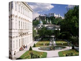 Mirabell Gardens and the Old City, Unesco World Heritage Site, Salzburg, Austria-Gavin Hellier-Stretched Canvas