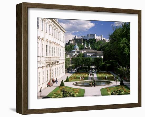 Mirabell Gardens and the Old City, Unesco World Heritage Site, Salzburg, Austria-Gavin Hellier-Framed Photographic Print