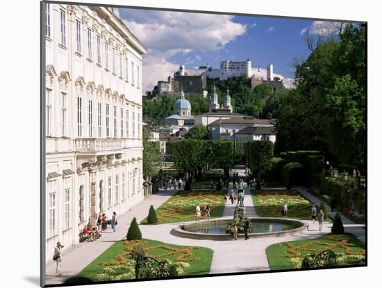 Mirabell Gardens and the Old City, Unesco World Heritage Site, Salzburg, Austria-Gavin Hellier-Mounted Photographic Print