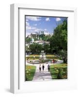 Mirabell Gardens and the Old City, Unesco World Heritage Site, Salzburg, Austria-Gavin Hellier-Framed Photographic Print