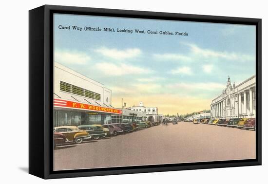 Miracle Mile, Coral Gables, Florida-null-Framed Stretched Canvas